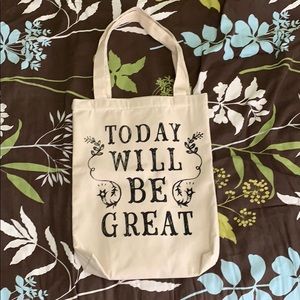 Today Will Be Great canvas tote bag